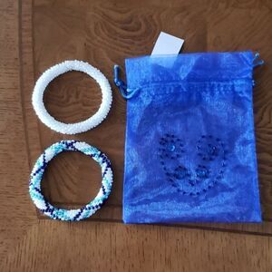 BRACELETS Hand Crafted crochet, set of 2